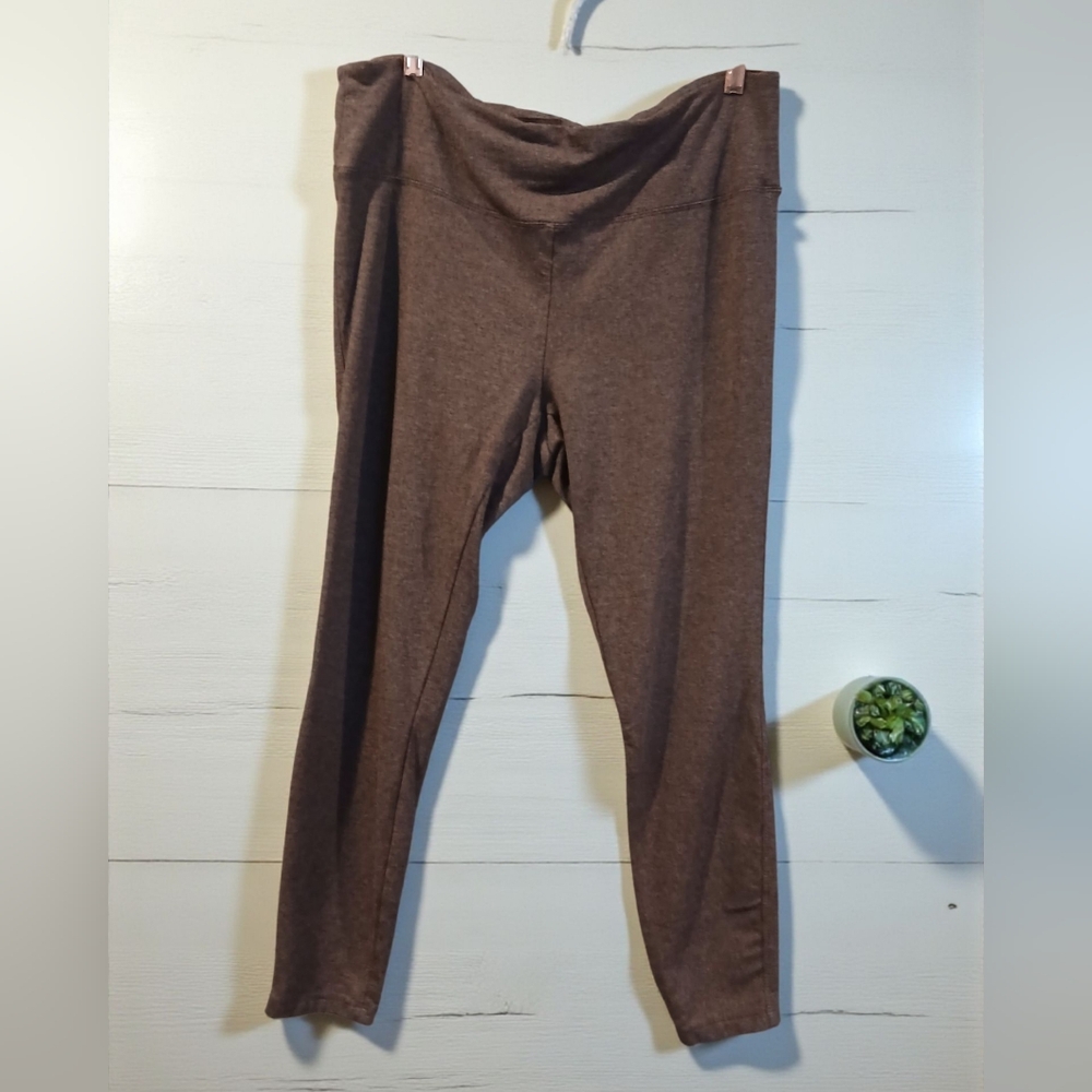 Max & Mia Grey Stretch Ankle Leggings Womans XXL Casual Capsule